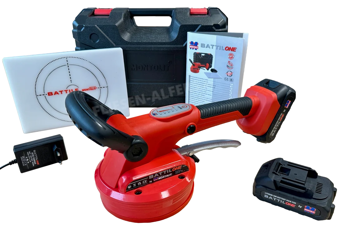Montolit BATTILONE - Akku-Saugrüttler mit 20V