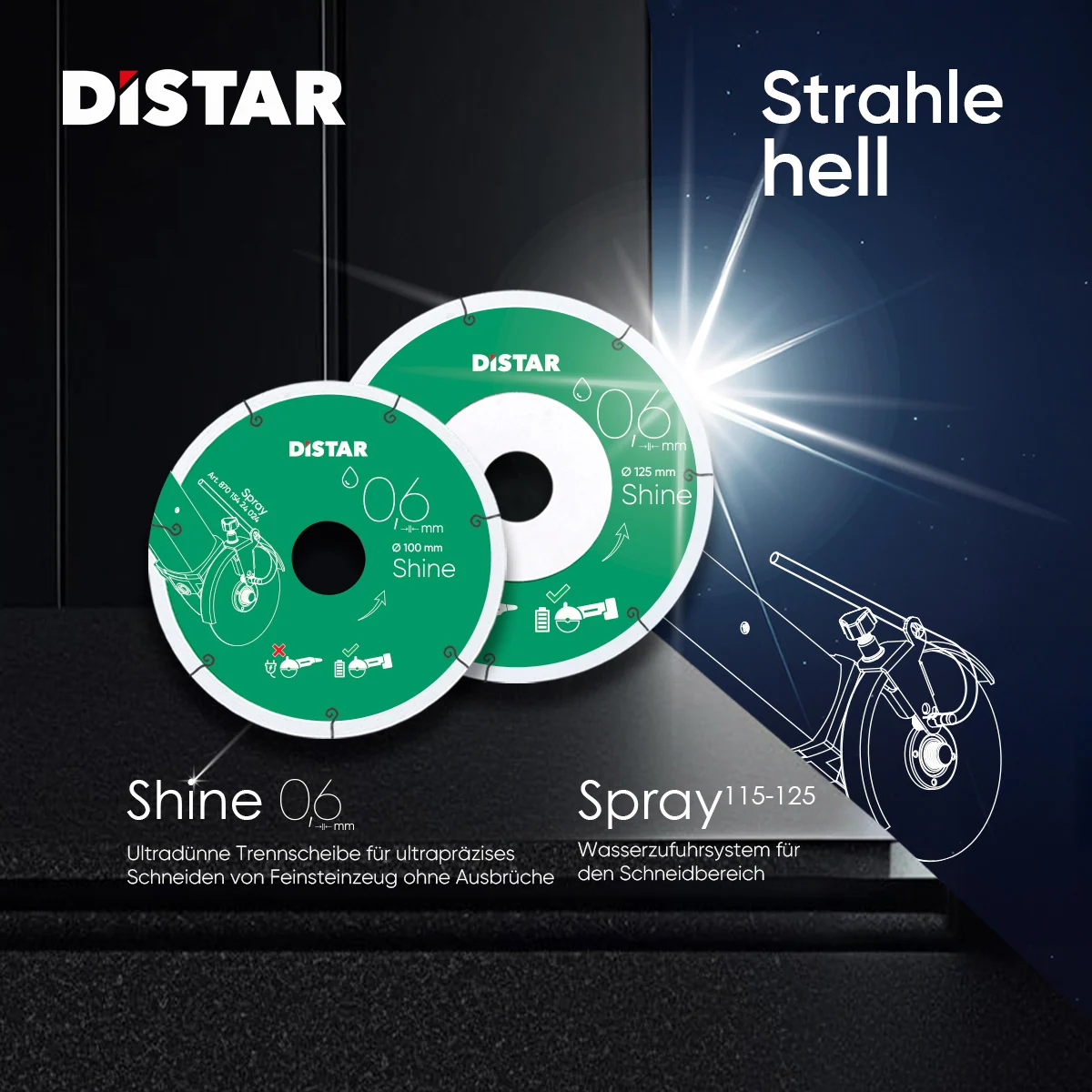 DiSTAR Mechanic SPRAY - Wasserzufuhrsystem für Winkelschleifer – Produktbild 7