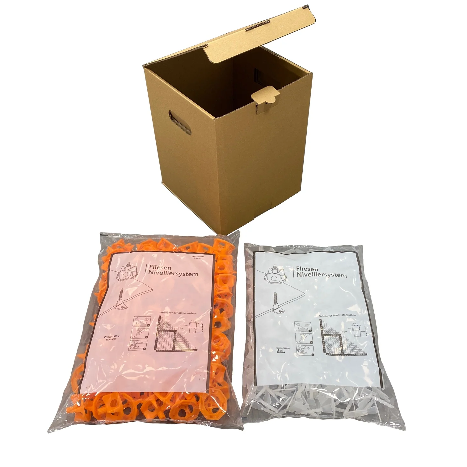 Basis-Set Drehsystem 2 mm / 100 Drehköpfe / 250 Laschen – Produktbild 3