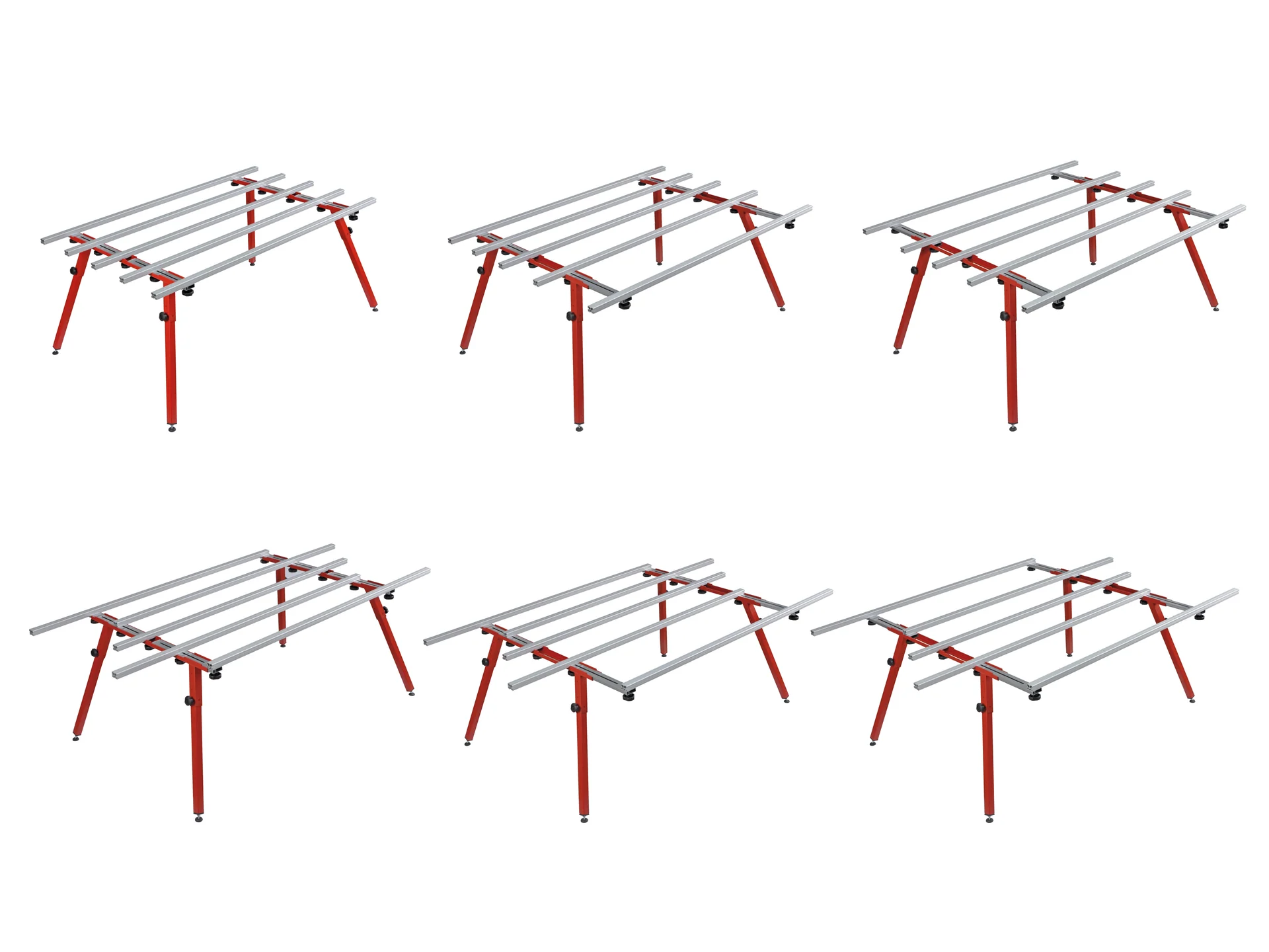 Montolit TABLE-ONE - ausziehbare Werkbank max. 150 x 240 cm (Art.300-20) – Produktbild 6