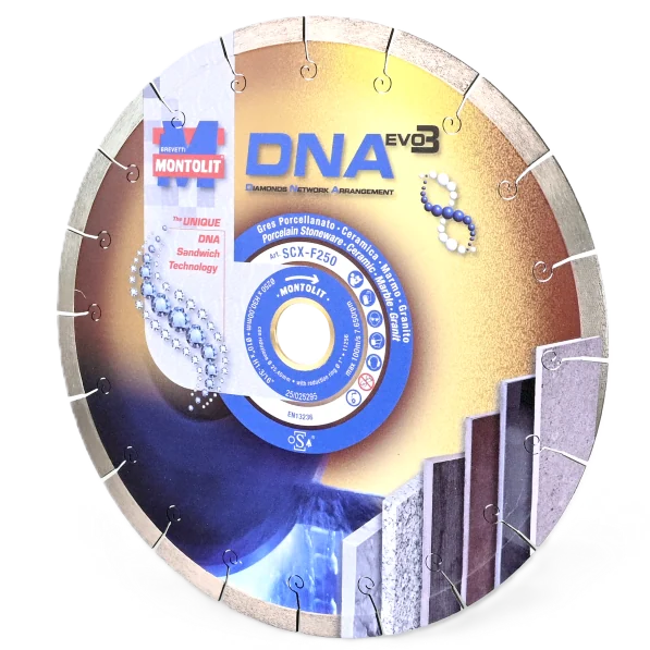 Montolit DNA-Diamantscheibe Ø250mm - 4.Gen. (SCX-F250)