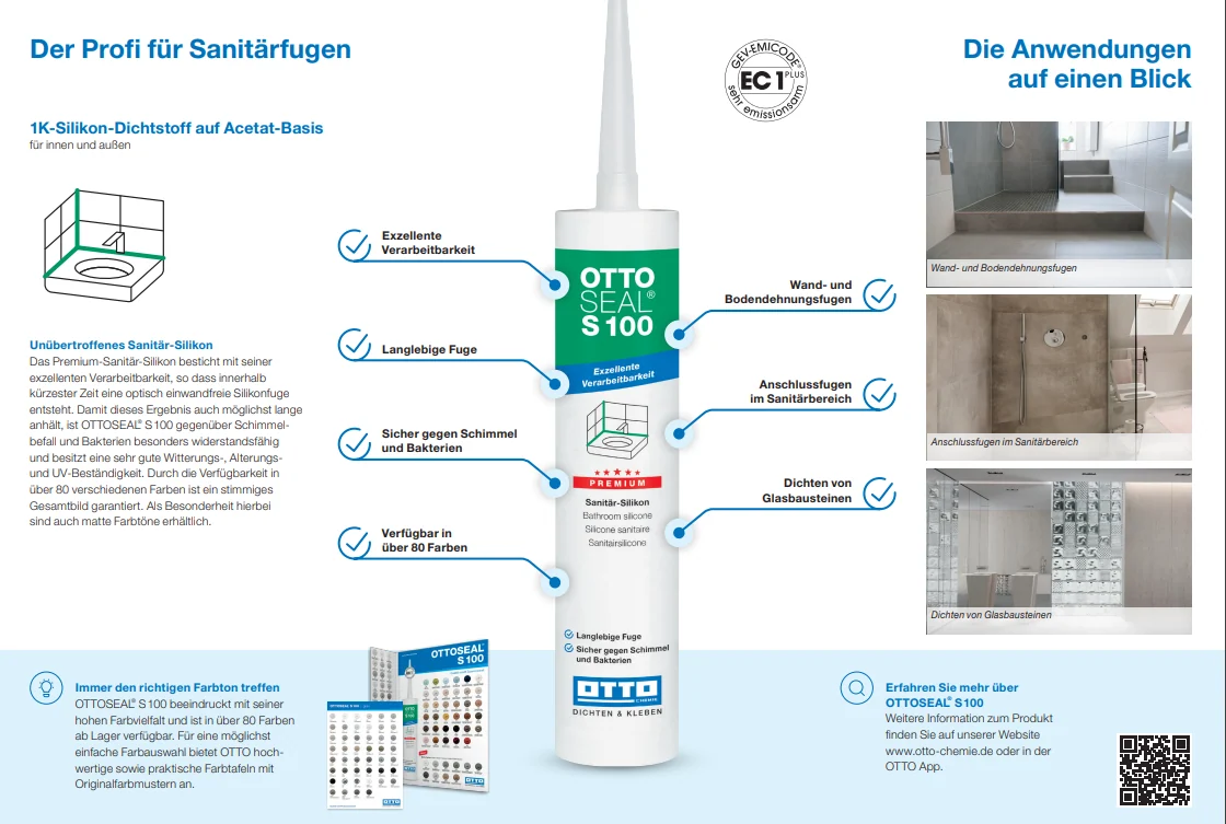 OTTOSEAL S100 - Premium Silikon – OTTO-Chemie – Produktbild 3