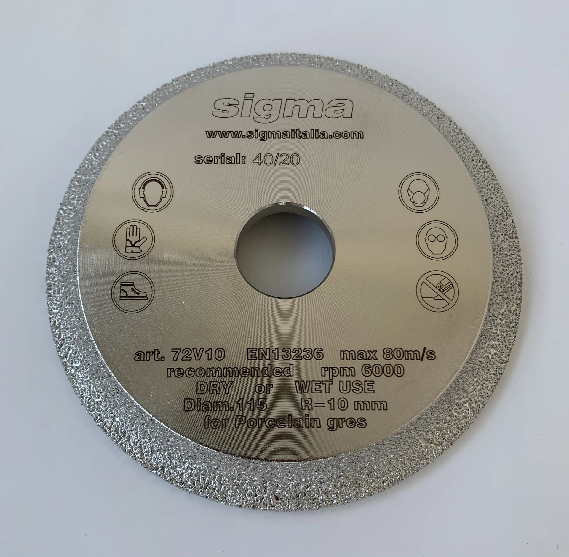 Sigma Diamant-Frässcheibe / 10 mm (Art. 72V10S)