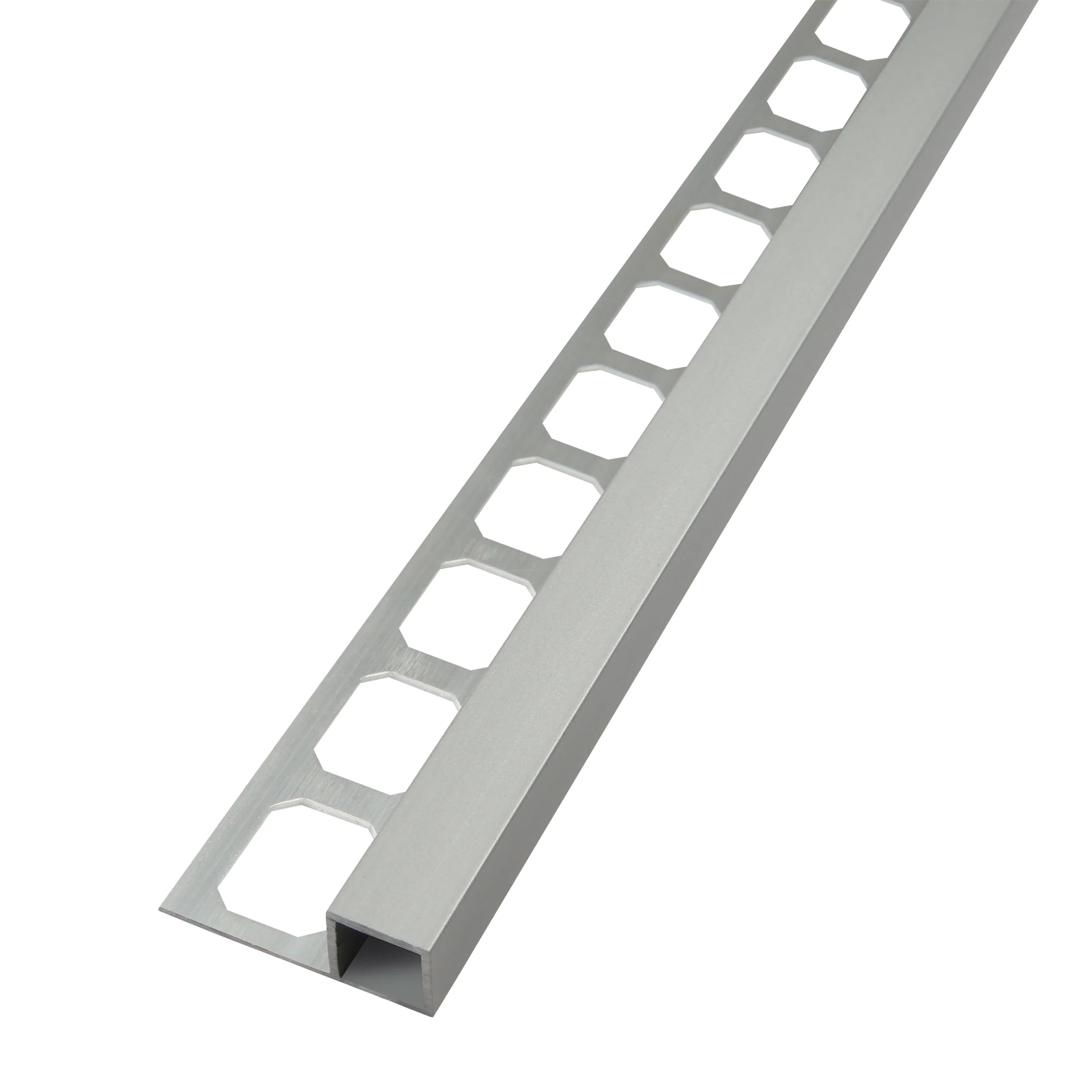 Quadratprofil / Ecken Aluminium silber eloxiert
