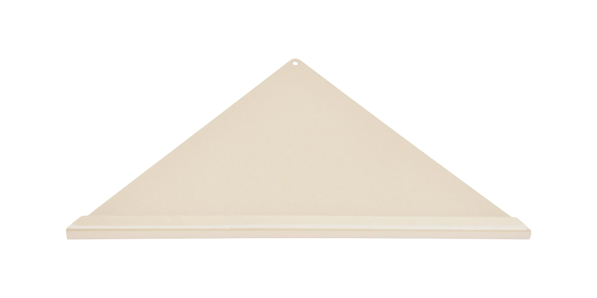 Eck-Duschablage (gleichschenklig) 350 x 250 x 250 mm, Farbe: beige, Vorderkante: Quadratprofil