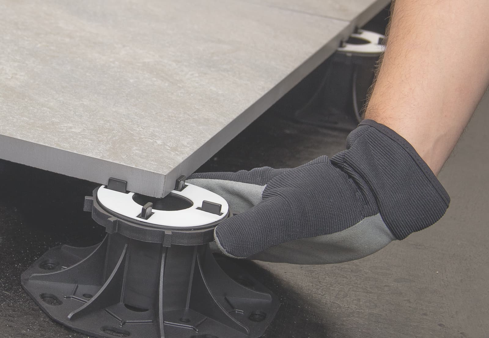 Stelzlager (fixe Ausführung) für Fliesen Platten Terassen Balkone Feinsteinzeug – Produktbild 5