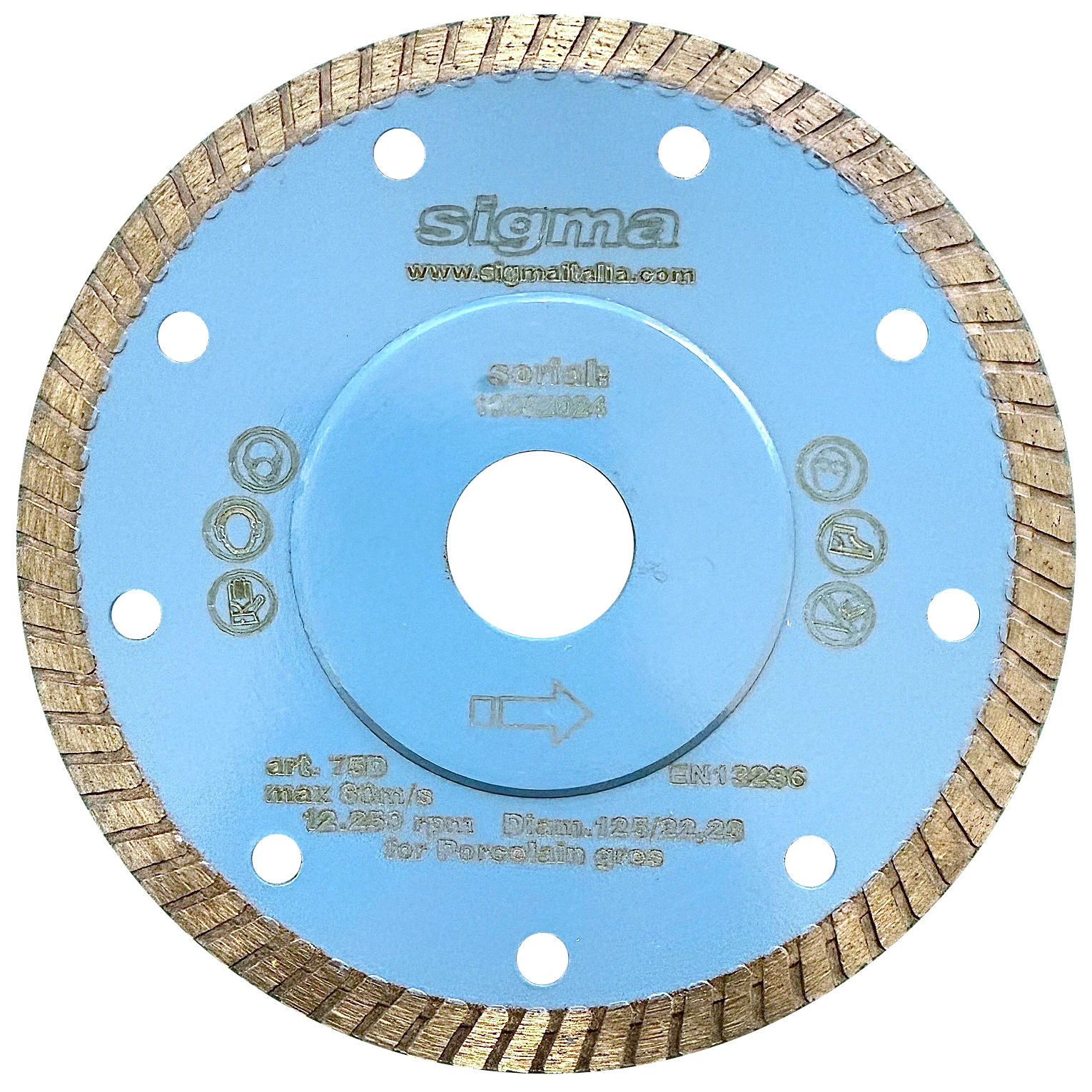Sigma Diamantscheibe Turbo Ø 125 mm - (Art. 75D)