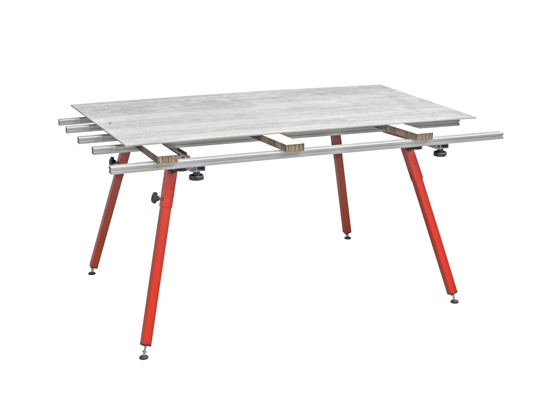 Montolit TABLE-ONE - ausziehbare Werkbank max. 150 x 240 cm (Art.300-20) – Produktbild 2