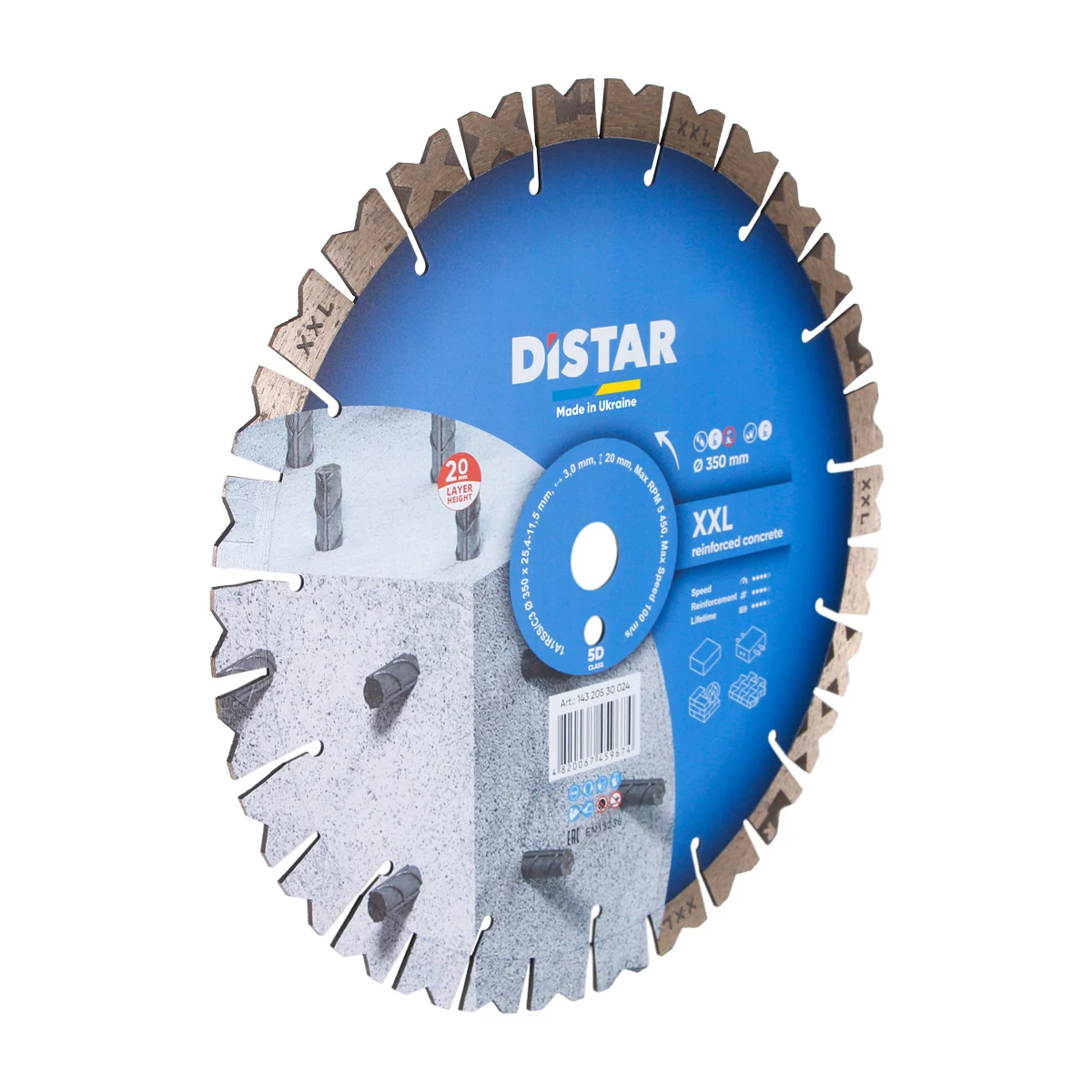 DiSTAR XXL-Diamantscheibe für Stahlbeton (Ø 230 / 350 mm) – Produktbild 2