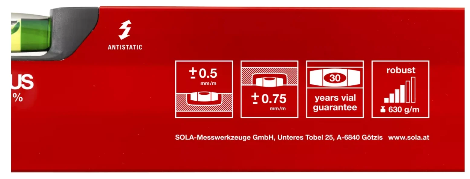 SOLA BIG X Wasserwaage / 80 cm – SOLA-Messwerkzeuge – Produktbild 7