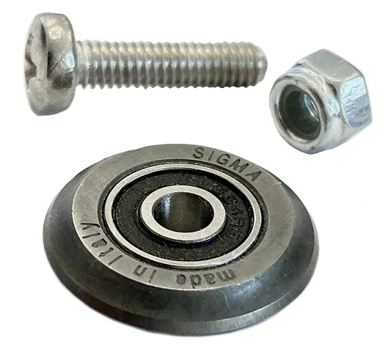 Sigma Ersatzrädchen MAX / Ø 19 mm kugelgelagert inkl. Achse (Art. 014MX)