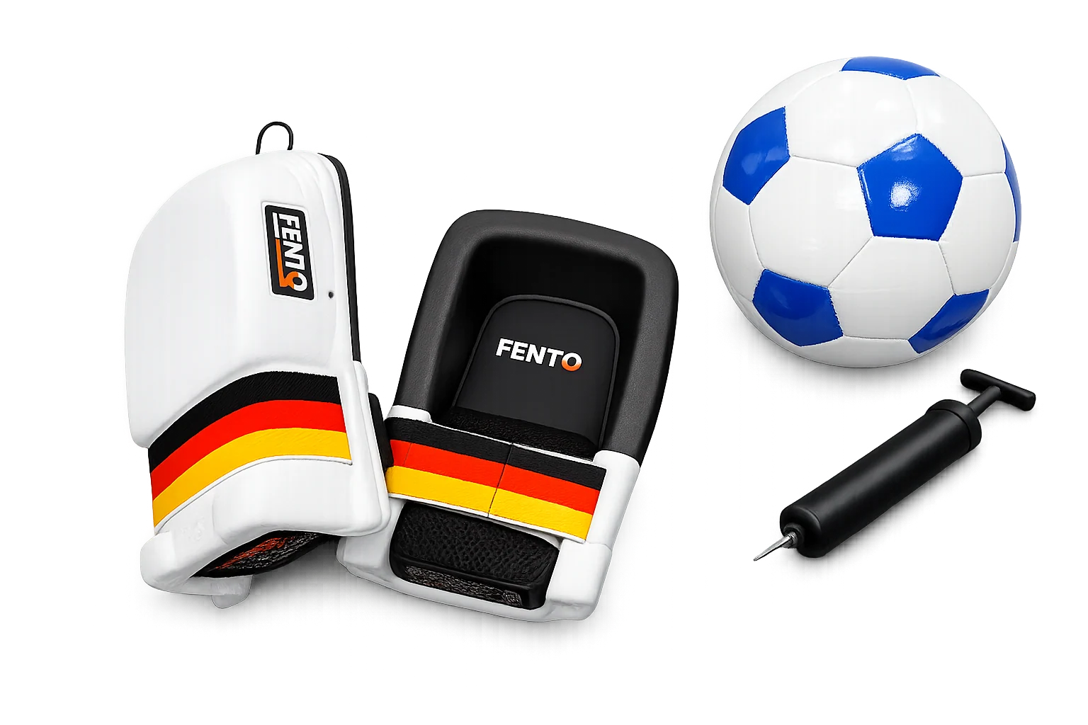 WM Sonderedition - FENTO 200 Pro / FENTO Original Knieschoner + Fußball und Luftpumpe