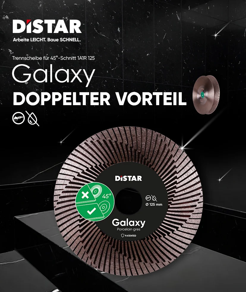 DiSTAR Galaxy Diamantscheibe Ø 125 mm 45° Gehrungsschnitt – Produktbild 2