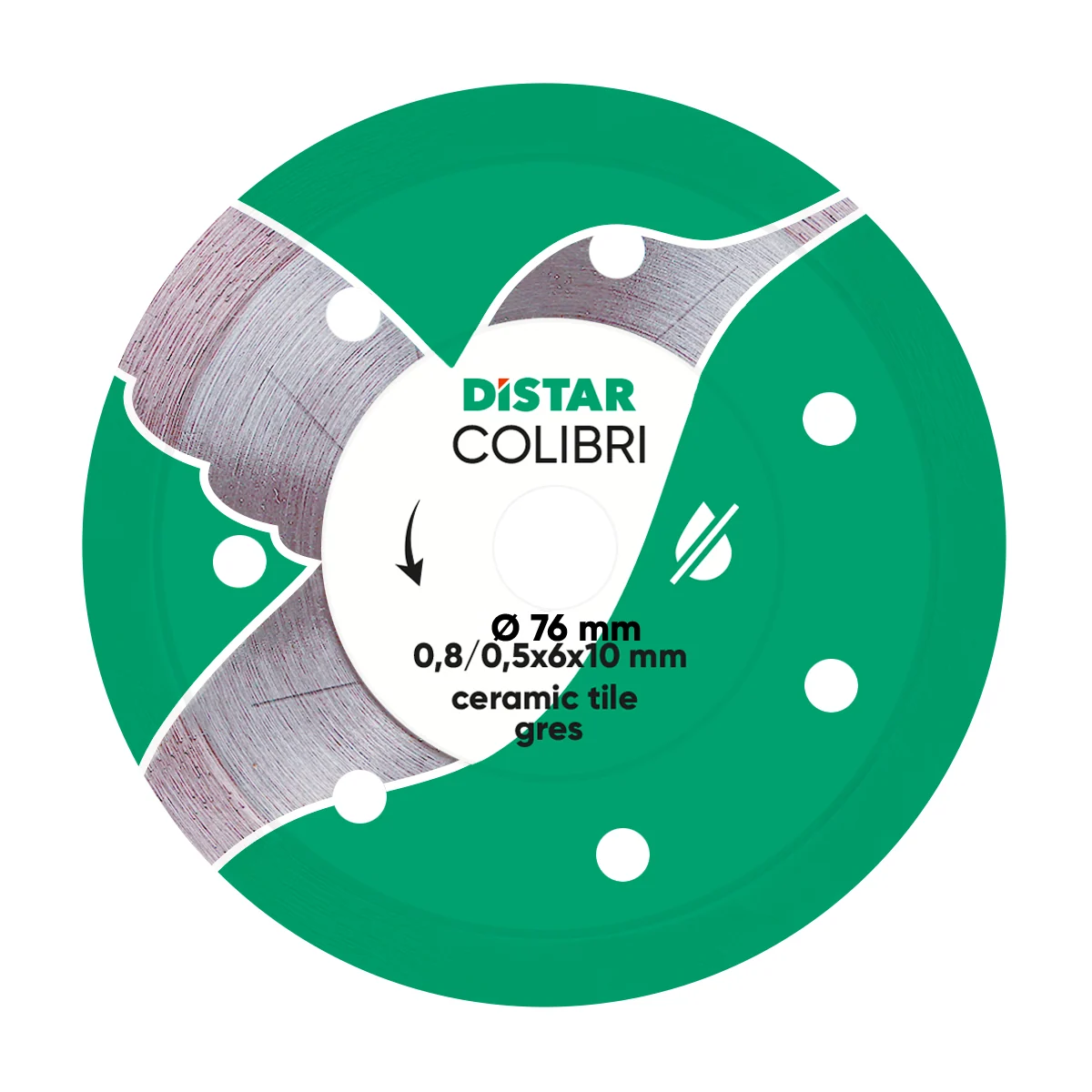 DiSTAR Colibri - 0,8 mm dünne Diamantscheibe Ø 76 mm
