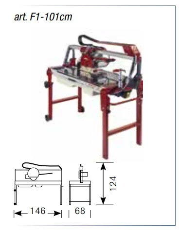 Montolit F1 Brooklyn - 101 cm Schnittlänge - elektrische Nassschneidemaschine – Produktbild 2